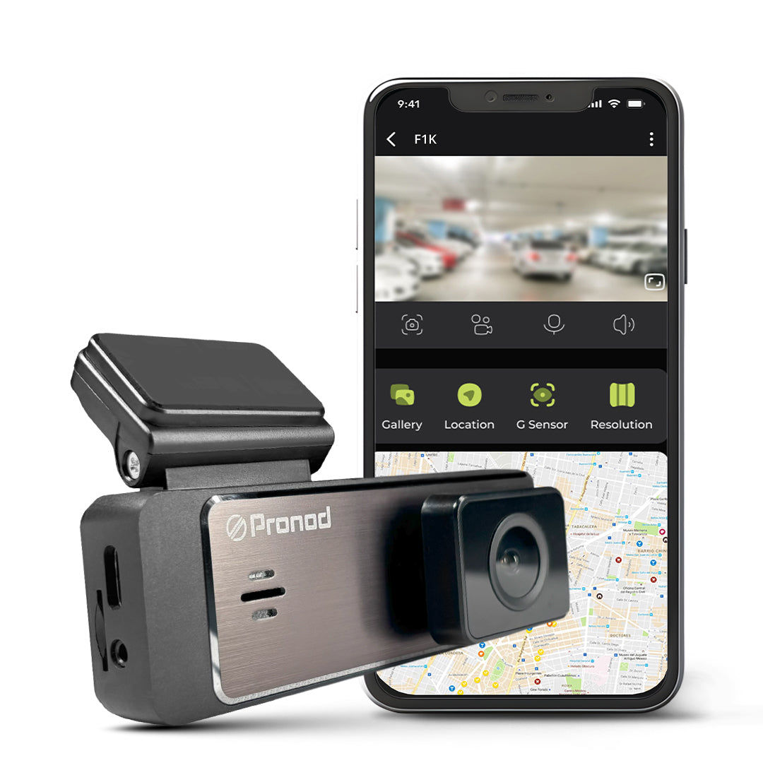 3" Touch Screen WiFi Dash Camera with Front and Back Recording