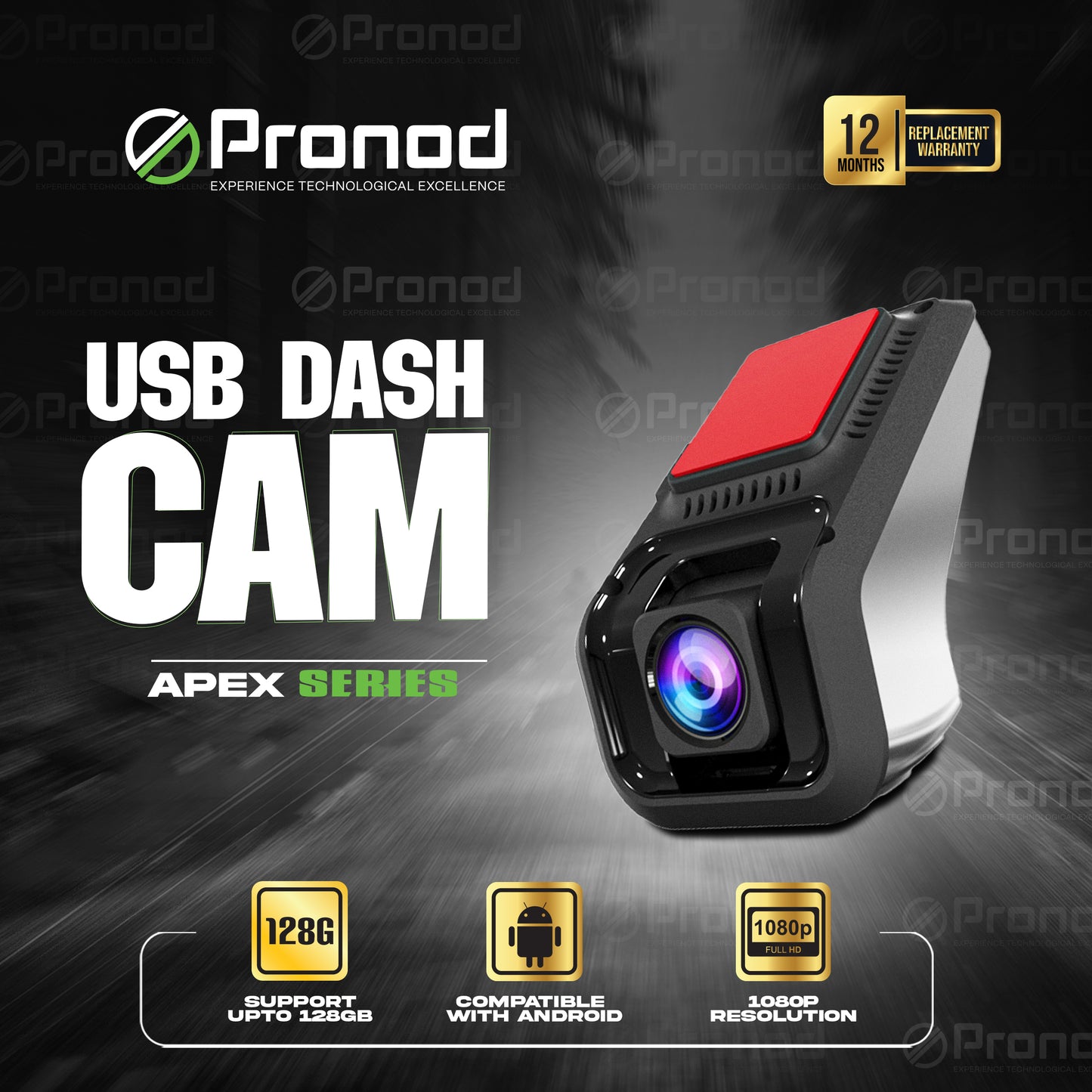 Pronod USB Dash Cam - Apex Series