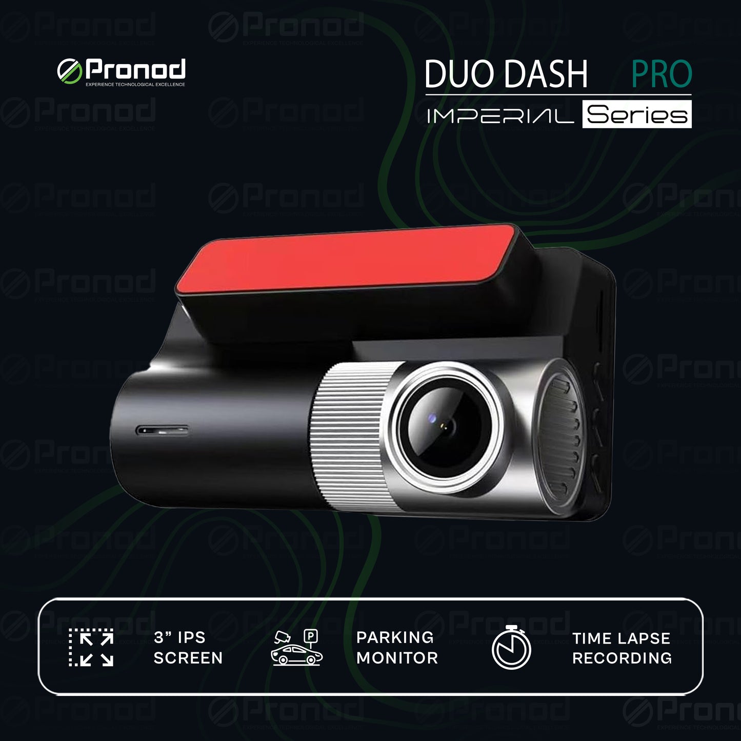 WiFi Dashcam – 3" IPS Display | Dual Camera (2K+1K) | G-Sensor | Parking Monitor | Timelapse Recording | Wire Kit Free Easy DIY Satup