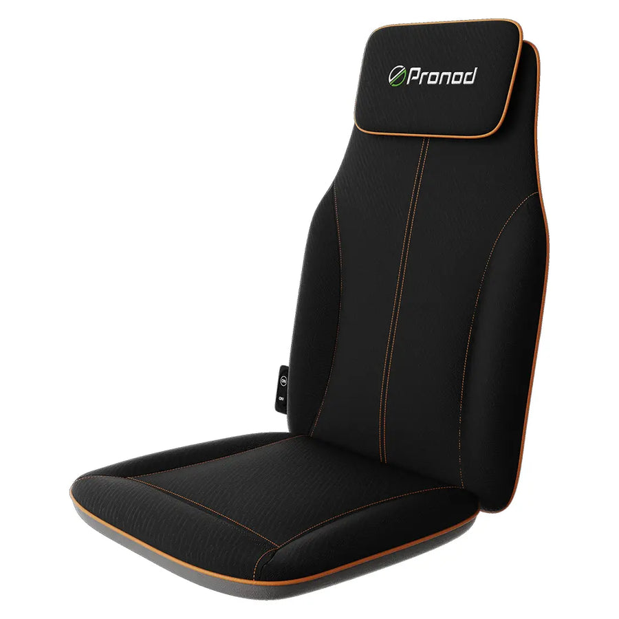 Pronod Portable Ergonomic Massage Office Chair Cushion for Car & Seat, Lumbar Support, Breathable Fabric, Adjustable Recline, Built-in Massage for Back, Neck & Waist – Home, Office & Car Use
