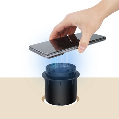 PRONOD Embedded 3-in-1 Wireless Charger for Desk, Fast Charging for iPhone, Smartphone, Smartwatch & Earbuds, Built-in Table Mount Wireless Charging Pad with USB Fast Charge Port for Office & Home