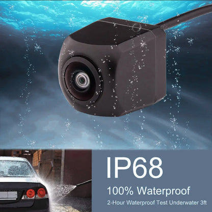 PRONOD AI Reverse Car Camera 720P AHD with BSD Detection, Rear View Backup Camera, Parking Assist with Buzzer Warning, Night Vision & Waterproof Reversing Camera