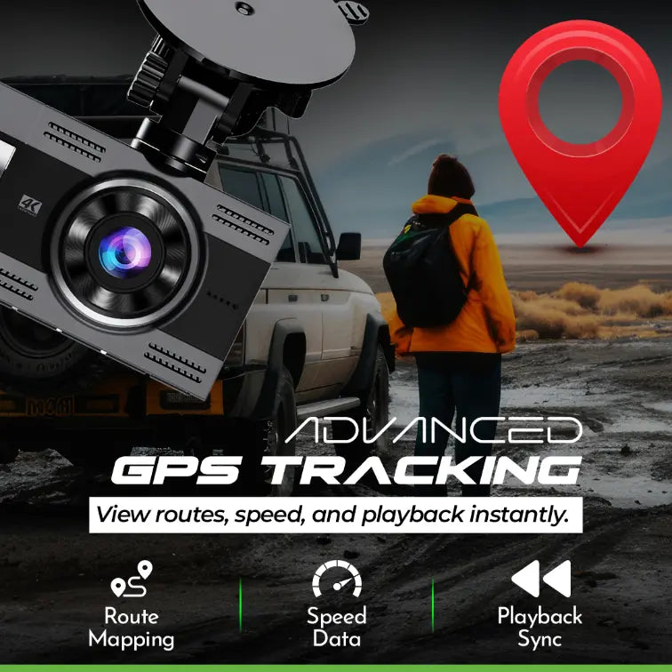 Pronod Pro Trio Cam 6K Triple Dash Cam for Car, Front 4K + Cabin 1K + Rear 1K Recording, AI License Plate Recognition, IR Night Vision, 185° Wide Angle, WiFi, Parking Monitor, 256GB