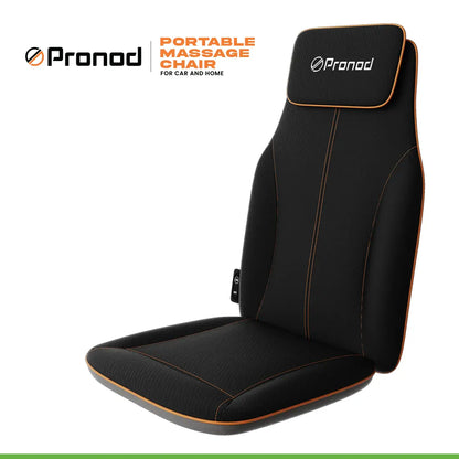 Pronod Portable Ergonomic Massage Office Chair Cushion for Car & Seat, Lumbar Support, Breathable Fabric, Adjustable Recline, Built-in Massage for Back, Neck & Waist – Home, Office & Car Use