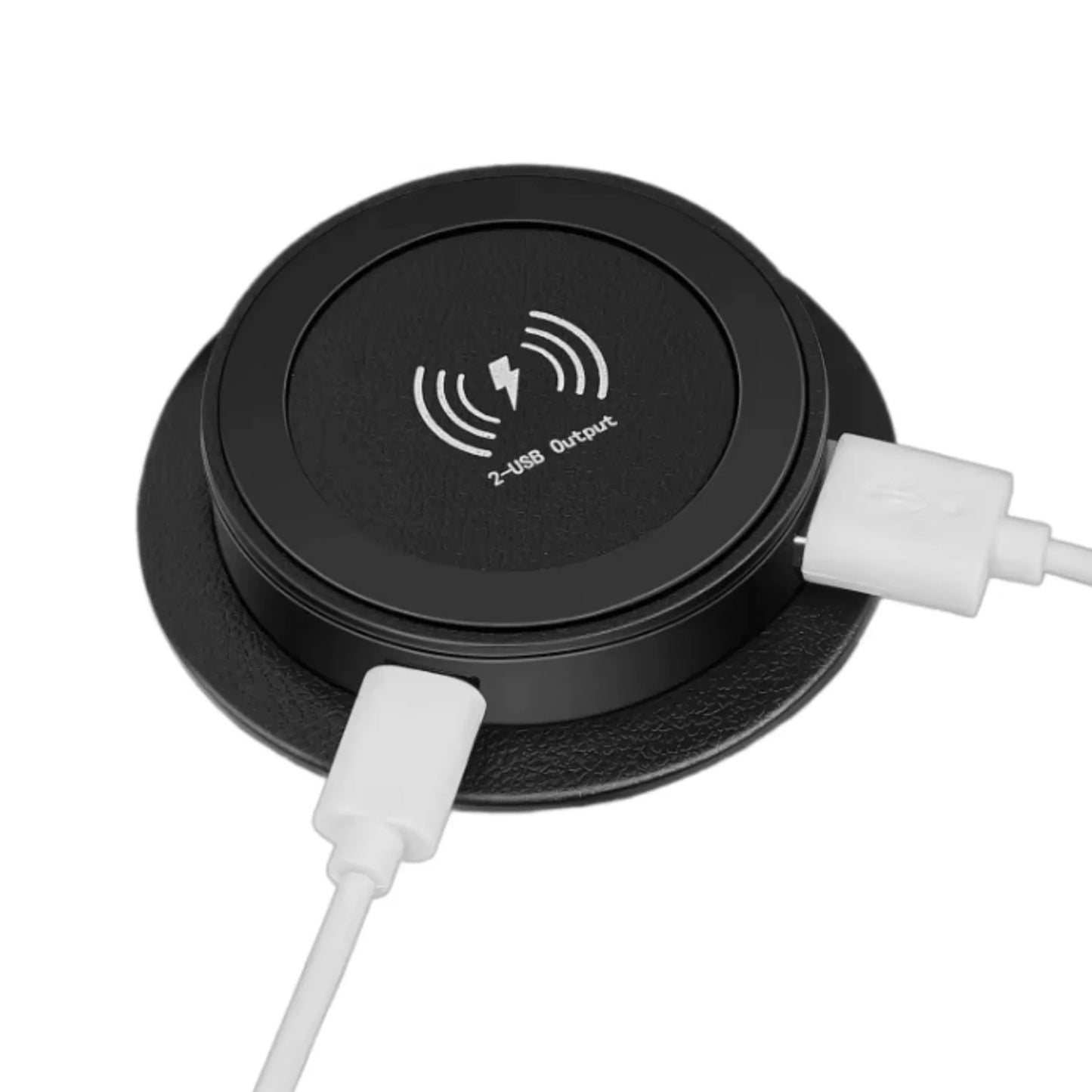 PRONOD Embedded 3-in-1 Wireless Charger for Desk, Fast Charging for iPhone, Smartphone, Smartwatch & Earbuds, Built-in Table Mount Wireless Charging Pad with USB Fast Charge Port for Office & Home