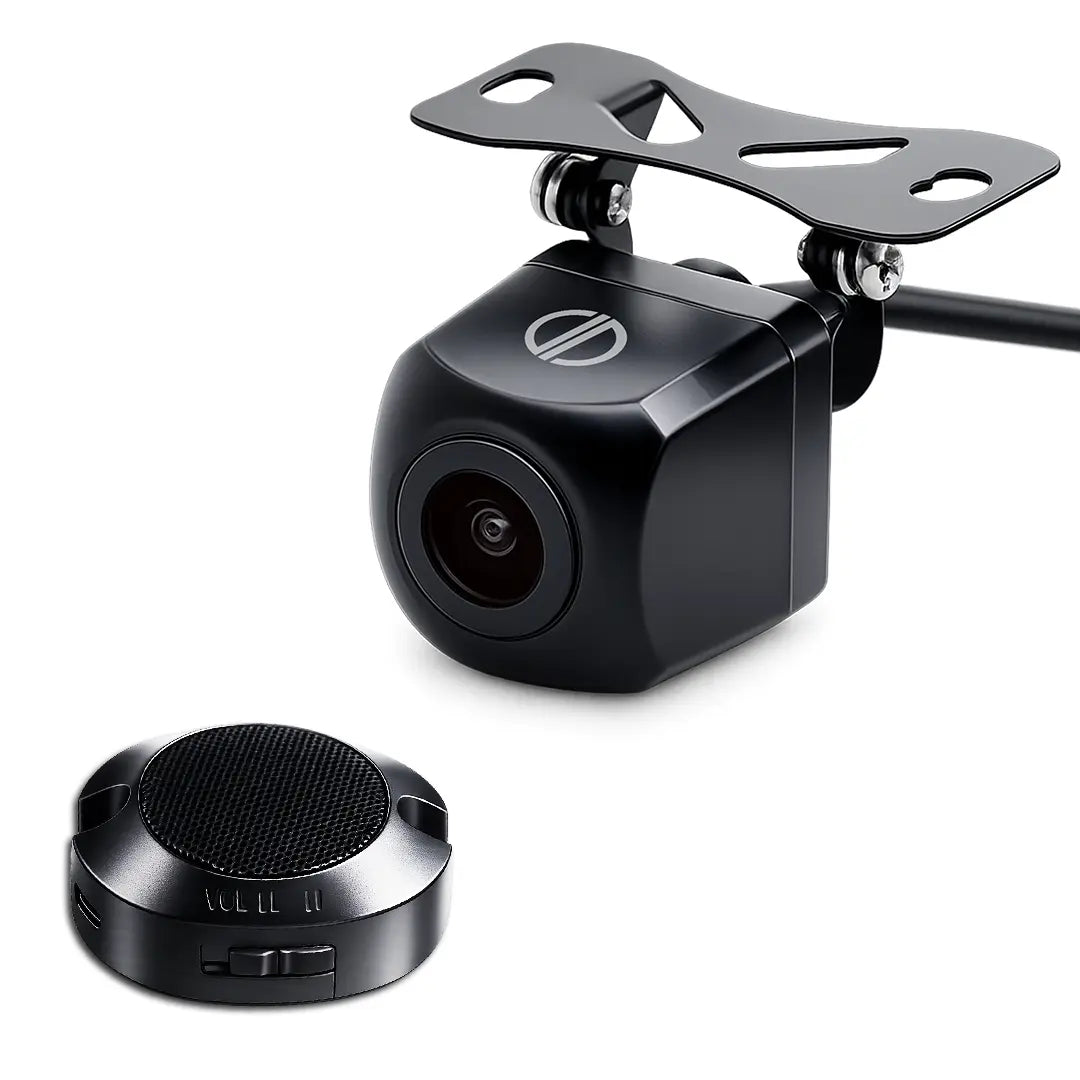PRONOD AI Reverse Car Camera 720P AHD with BSD Detection, Rear View Backup Camera, Parking Assist with Buzzer Warning, Night Vision & Waterproof Reversing Camera