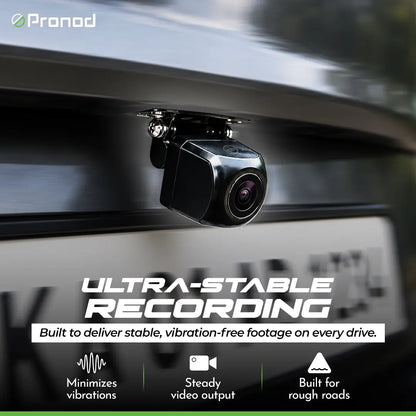 PRONOD AI Reverse Car Camera 720P AHD with BSD Detection, Rear View Backup Camera, Parking Assist with Buzzer Warning, Night Vision & Waterproof Reversing Camera