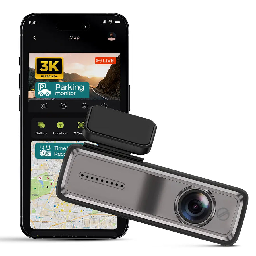 PRONOD 2K Dash Cam for Car | Dashcam for Car with Mic- Full HD Resolution, Night Vision, WiFi App Control, G-Sensor, 24H Parking Mode, Loop Recording,- Supports 128GB, Free Hardware Kit
