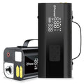 Pronod Portable Air Compressor for Car Tires, 150 PSI Cordless Tire Inflator Pump with Digital Pressure Gauge, Power Bank & LED Emergency Light, Electric Air Pump for Car, Bike, Motorcycle, Bicycle