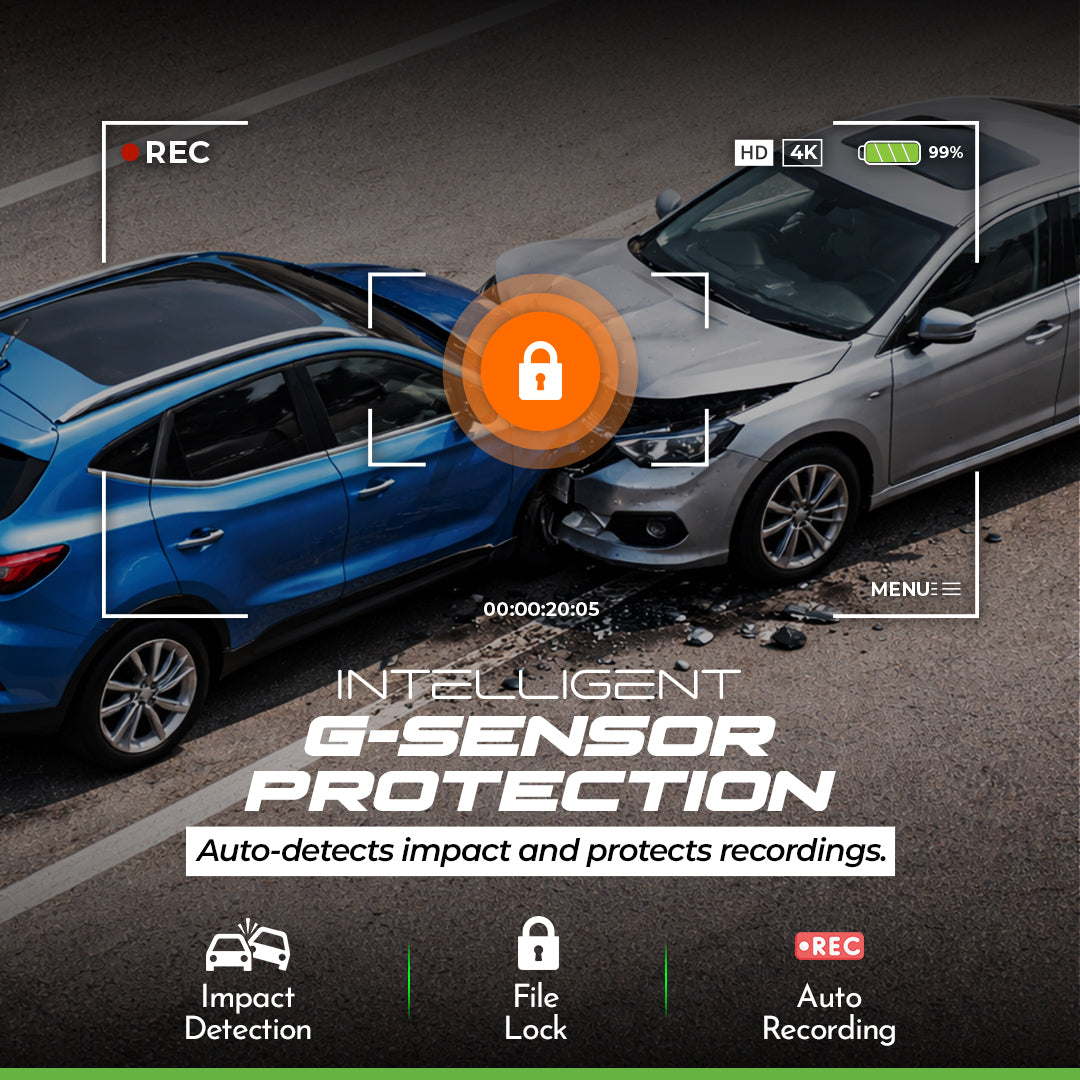 PRONOD WiFi Hidden Dashcam for Cars | 2K Front & 1K Rear Dual Camera | Night Vision | 24H Parking Mode | G-Sensor | Loop Recording | App Control
