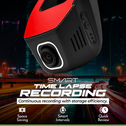 PRONOD WiFi Hidden Dashcam for Cars | 2K Front & 1K Rear Dual Camera | Night Vision | 24H Parking Mode | G-Sensor | Loop Recording | App Control