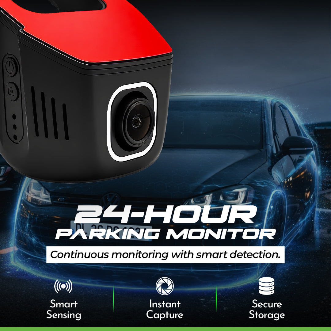 PRONOD WiFi Hidden Dashcam for Cars | 2K Front & 1K Rear Dual Camera | Night Vision | 24H Parking Mode | G-Sensor | Loop Recording | App Control
