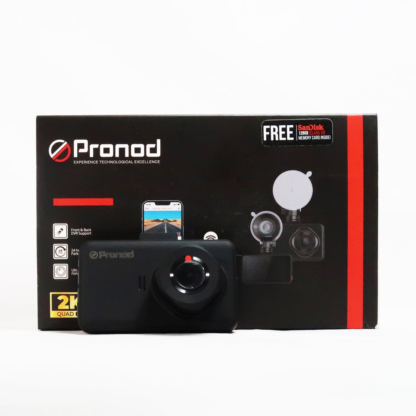 Pronod 3" Touchscreen Wifi Dash Cam - Imperial Series