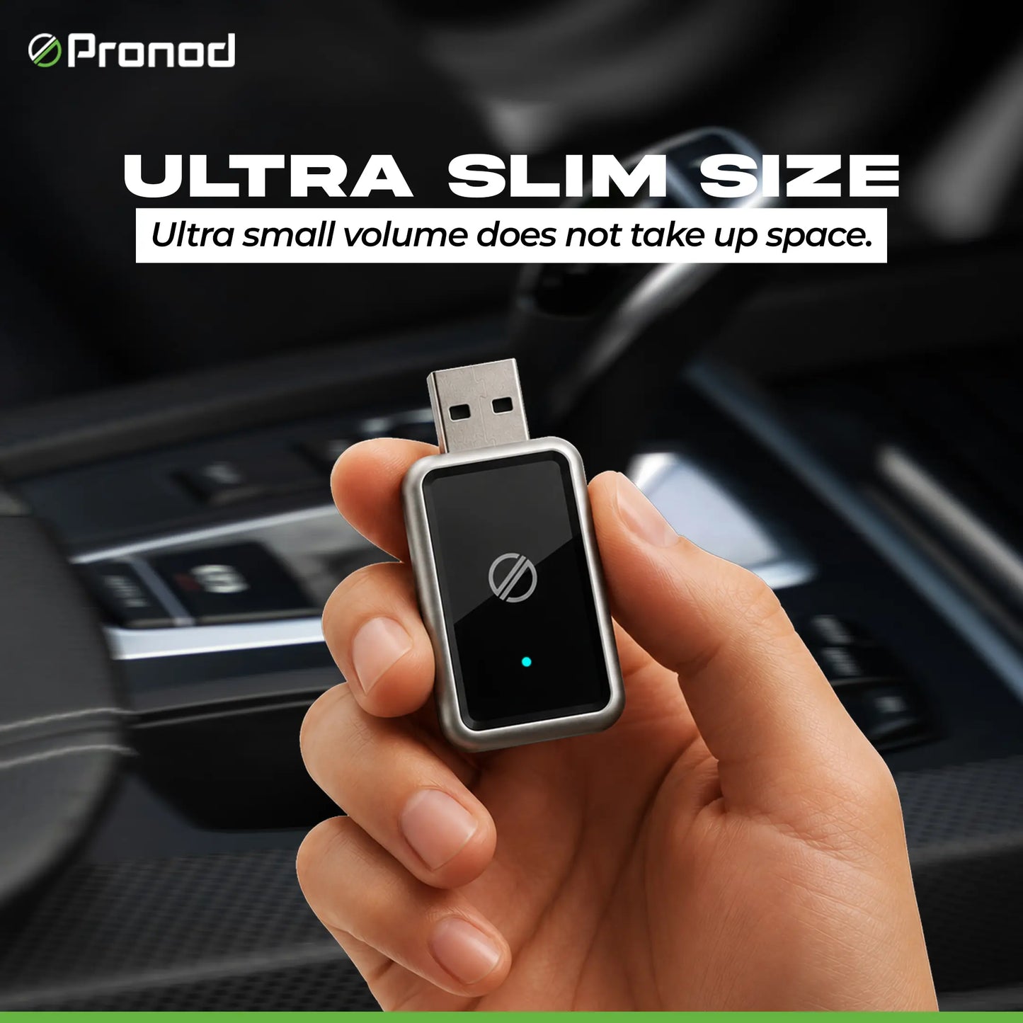 PRONOD NITRO Wireless CarPlay & Android Auto Adapter | Plug & Play | Bluetooth 5.4 + 5GHz Wi-Fi | Auto Reconnect | Supports iPhone (iOS 10+) & Android (Android 11+) | USB & Type-C Compatible