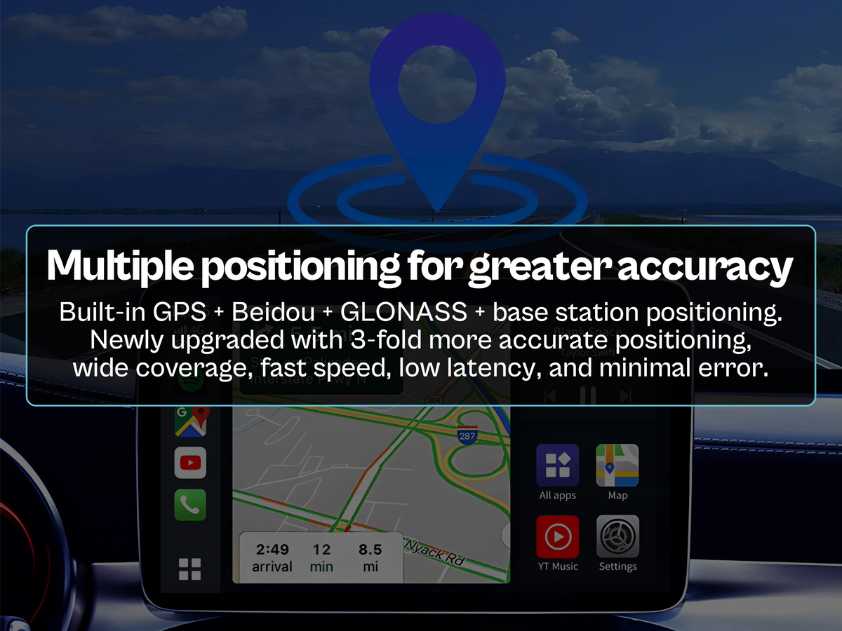PRONOD AI Box Wireless Carplay Adapter | Stream YouTube, Netflix, Hotstar with Android Auto Wireless Adapter in Car Screen | Qualcomm Octacore, Android 13-4GB+64GB | Supports 4G Sim- Plug and Play