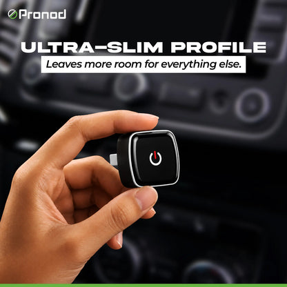 PRONOD Wireless CarPlay & Android Auto Adapter | Convert Factory Wired CarPlay to Wireless | Fast Bluetooth & 5GHz WiFi | Auto Reconnect | USB & Type-C | Plug & Play | Compatible with iPhone iOS