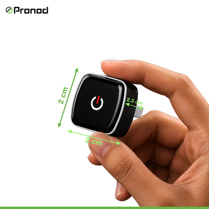 PRONOD Wireless CarPlay & Android Auto Adapter | Convert Factory Wired CarPlay to Wireless | Fast Bluetooth & 5GHz WiFi | Auto Reconnect | USB & Type-C | Plug & Play | Compatible with iPhone iOS