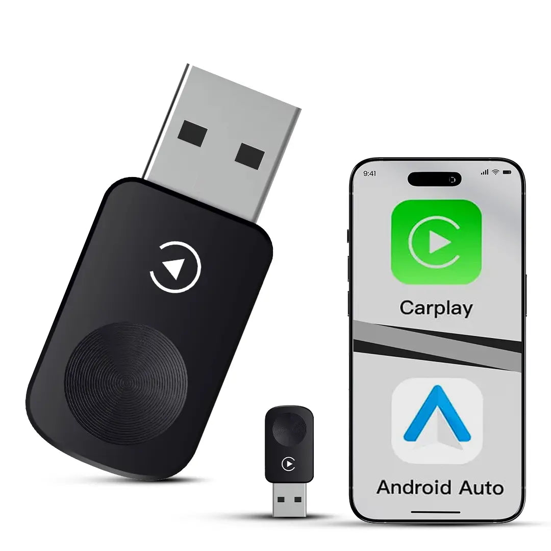 PRONOD REVV Wireless CarPlay & Android Auto Adapter | Converts Wired CarPlay & Android Auto to Wireless | Plug & Play | Auto Reconnect | Bluetooth & 5GHz Wi-Fi | USB Adapter for Factory CarPlay Vehicles