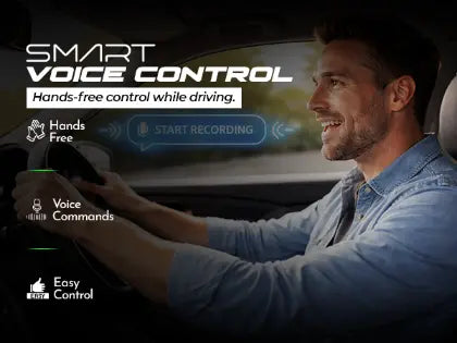PRONOD 6K Triple Dash Cam for Car Front and Rear | Dashcam for Car with Mic | AI Voice Control, ADAS, 2.45" Display, Sony Starvis 2 Sensor, GPS Tracking, WiFi App, 24H Parking Mode, Supports 512GB