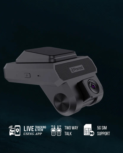 PRONOD 4GX 1K+720P+720P Dash Cam for Car Front and Rear | Dashcam for Car with Mic | Night Vision, G-Sensor, ADAS | SOS Button, Driver Monitoring System | Live GPS Tracking, Supports 512GB