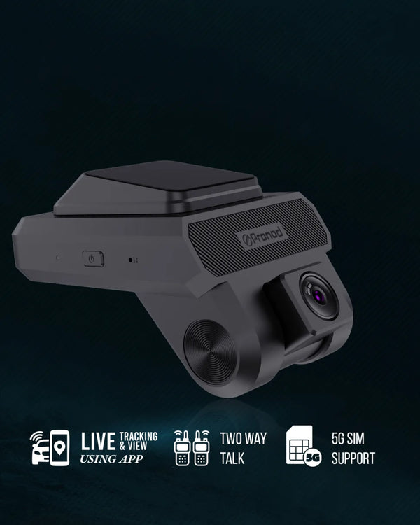 PRONOD 4GX 1K+720P+720P Dash Cam for Car Front and Rear | Dashcam for Car with Mic | Night Vision, G-Sensor, ADAS | SOS Button, Driver Monitoring System | Live GPS Tracking, Supports 512GB