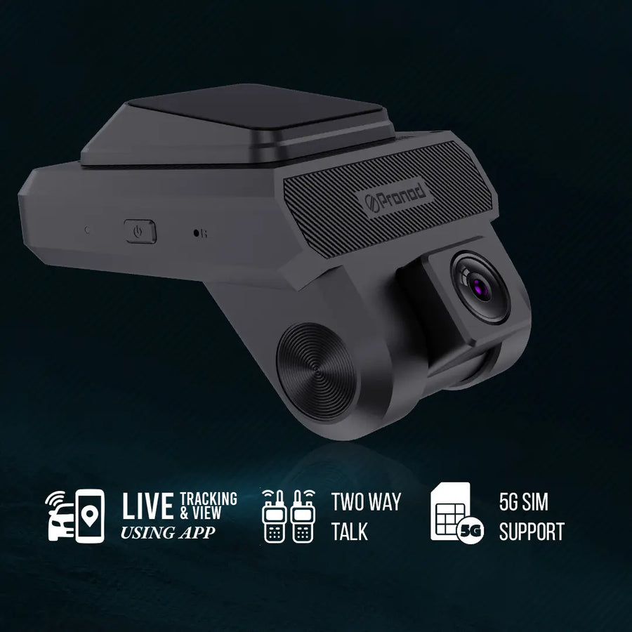 PRONOD 4GX 1K+720P+720P Dash Cam for Car Front and Rear | Dashcam for Car with Mic | Night Vision, G-Sensor, ADAS | SOS Button, Driver Monitoring System | Live GPS Tracking, Supports 512GB