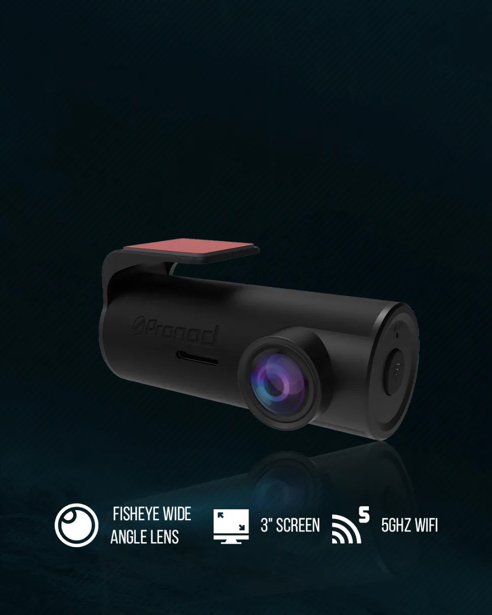 PRONOD PRO Z-2K Dash Cam for Car Front Only | 360° Rotatable Dashcam for Car with Mic | Night Vision, WiFi App Control, G-Sensor | 24H Parking Mode, Supports 128GB | Free Hardwire Kit