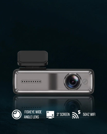 PRONOD 2K Dash Cam for Car | Dashcam for Car with Mic- Full HD Resolution, Night Vision, WiFi App Control, G-Sensor, 24H Parking Mode, Loop Recording,- Supports 128GB, Free Hardware Kit
