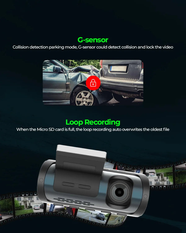 PRONOD Dual Dash Cam for Car Front and Rear 4K + 1K | 3.18" IPS Touch Screen Car Dash Camera with ADAS, GPS, Night Vision, WiFi App Control | G-Sensor, 24H Parking Mode, Supports 512GB
