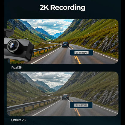 PRONOD 2K UHD Dash Cam for Cars with WiFi App Control, 1.5” Display, Night Vision, Parking Monitor, Motion Detection, G-Sensor & Loop Recording, Supports 128GB SD Card – Car Dashboard Camera